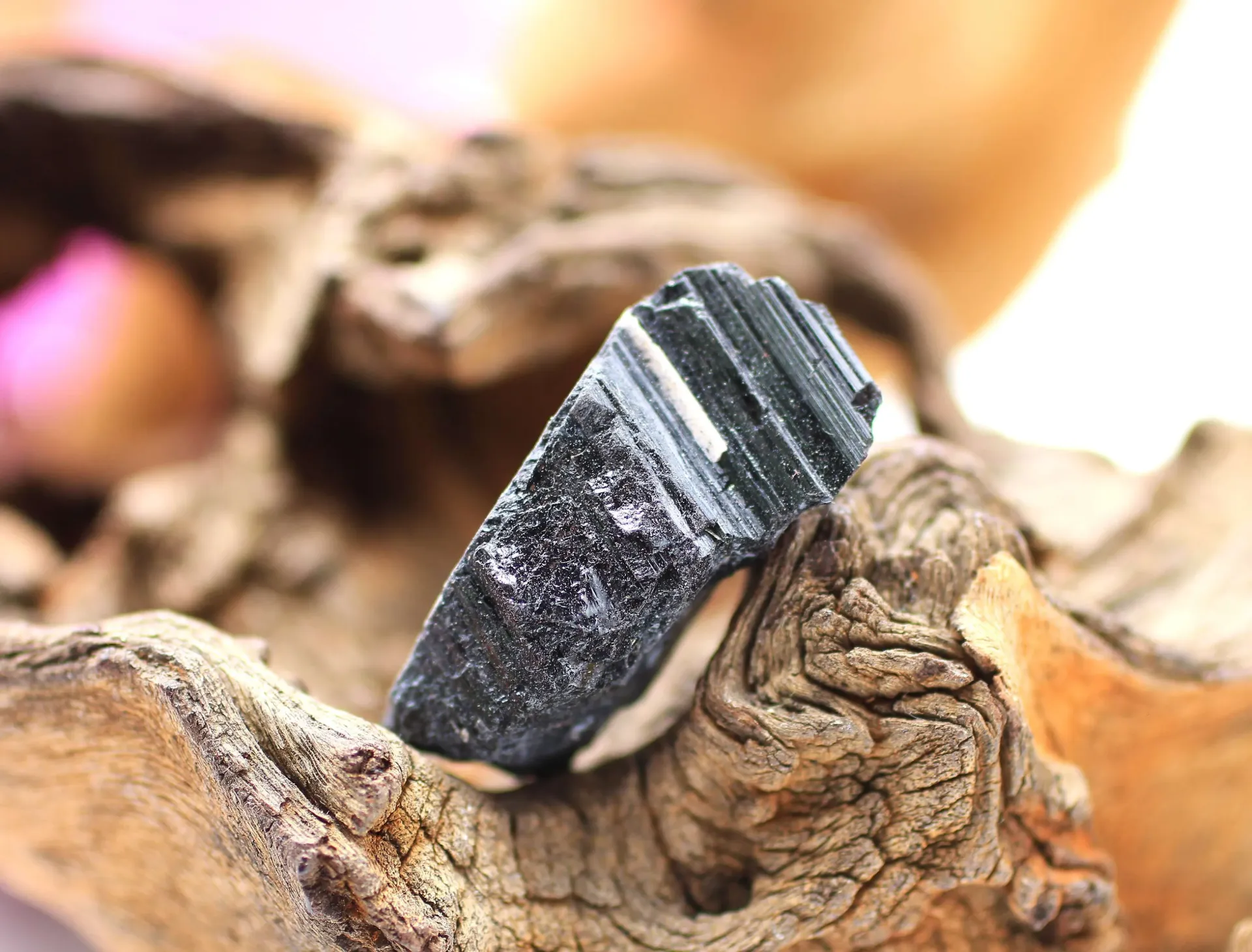 Tourmaline noire brute