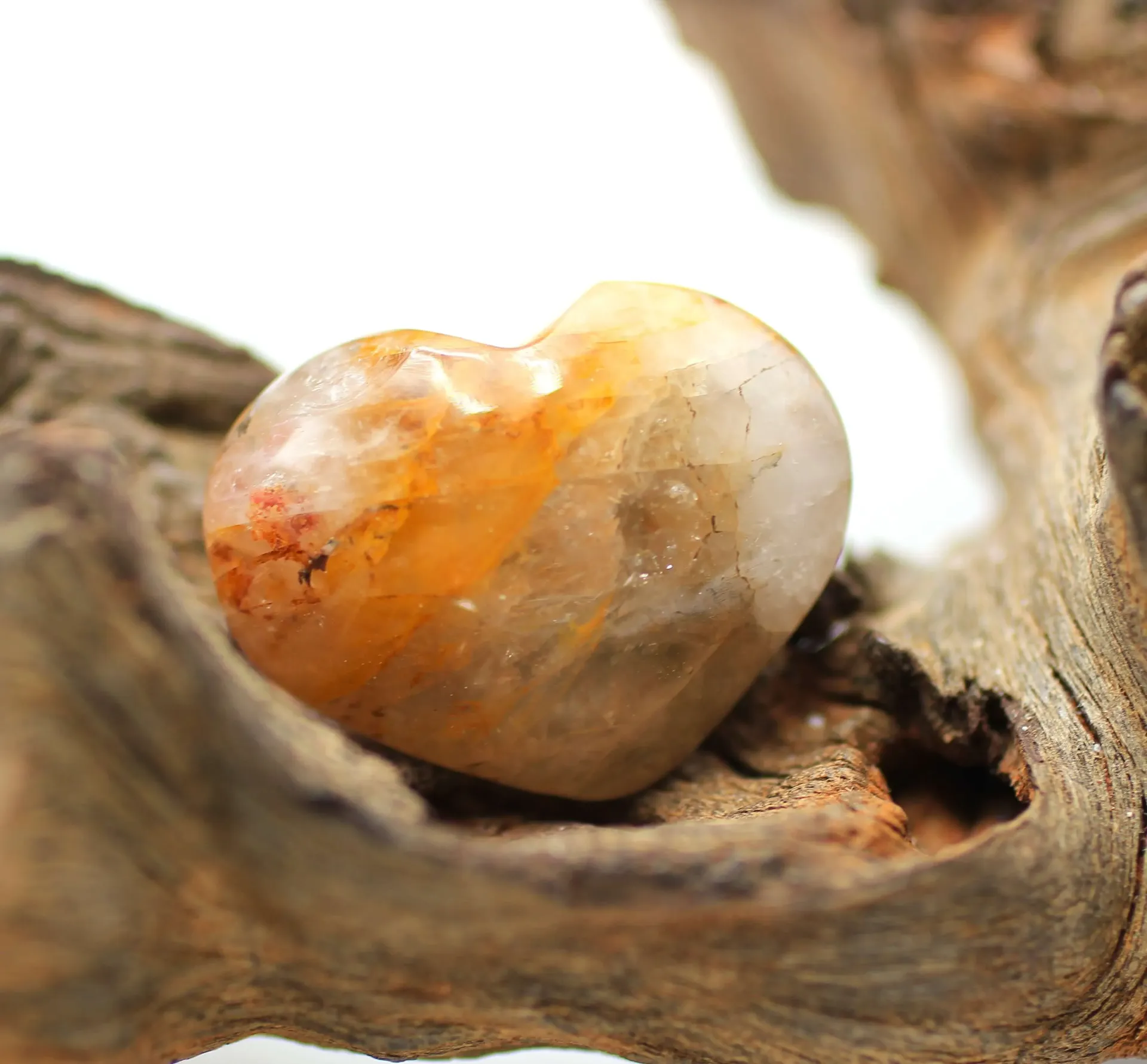 Cœur en Quartz Golden Healer