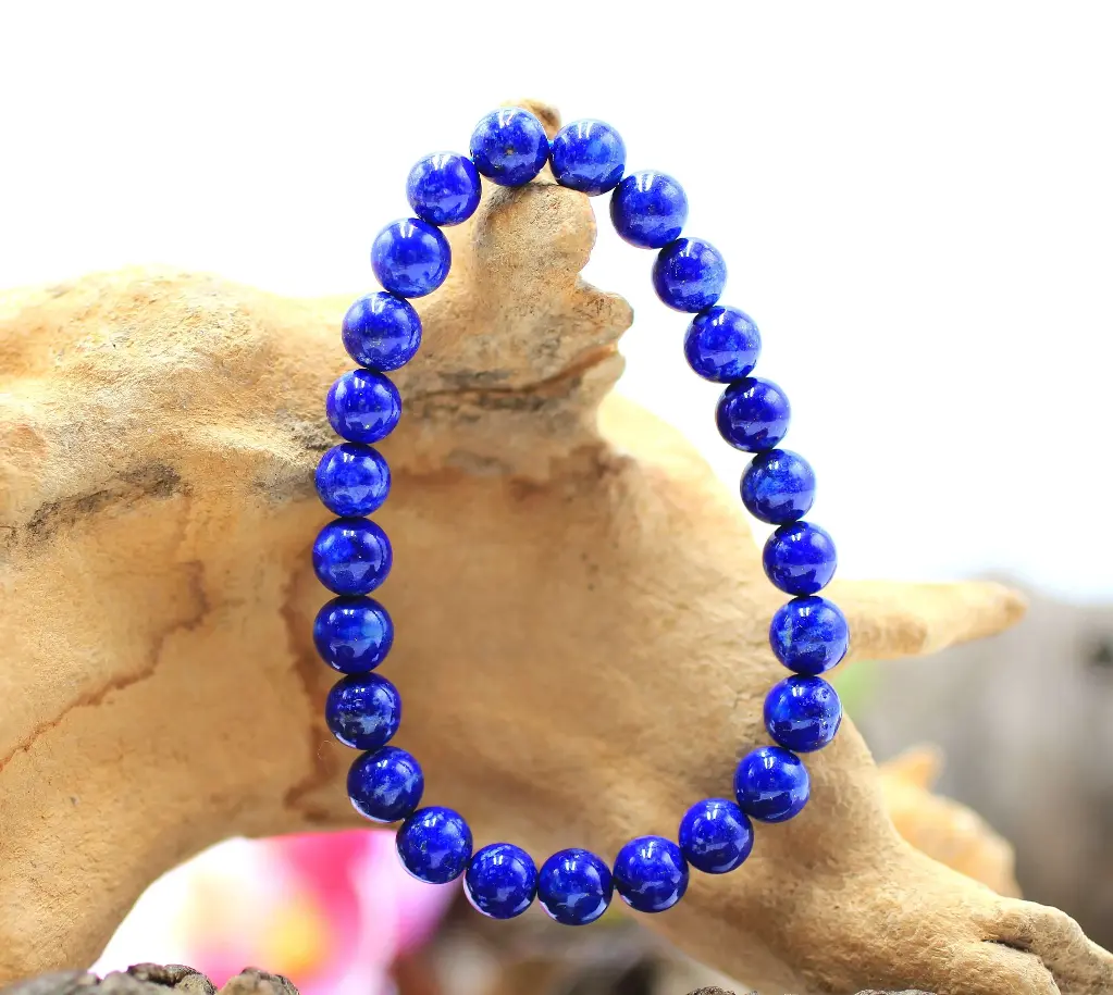 Bracelet en perles 6mm en Lapis-Lazuli
