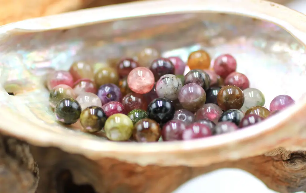 Perle 6mm en Tourmaline melon d'eau