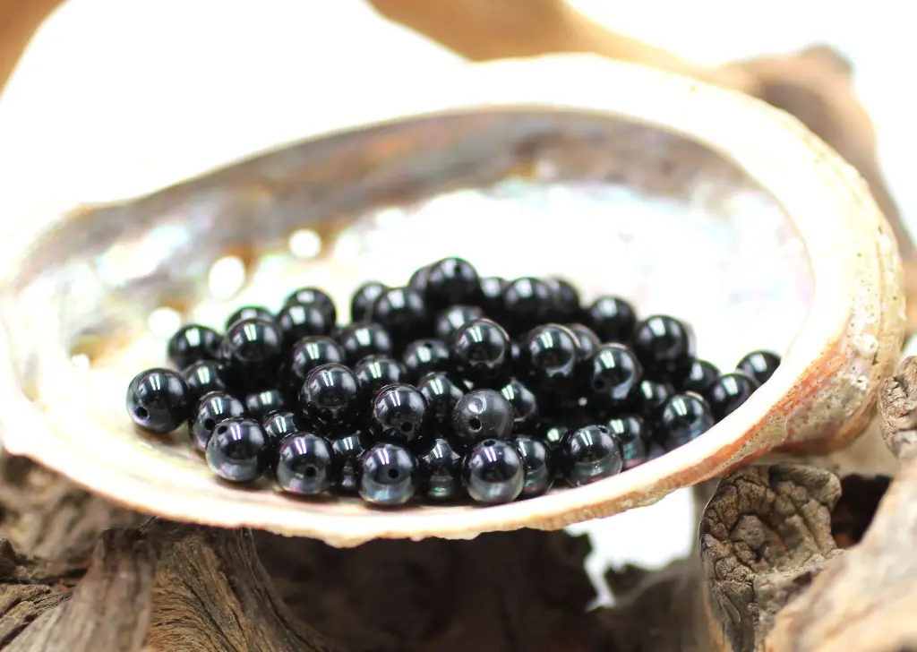 Perle 6mm en Tourmaline noire