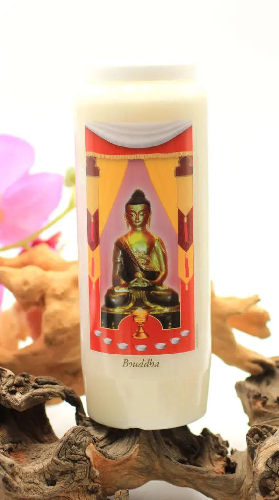Bougie neuvaine Bouddha