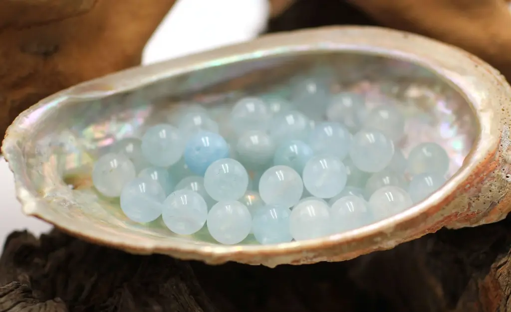 Perle 8mm en Aigue-marine