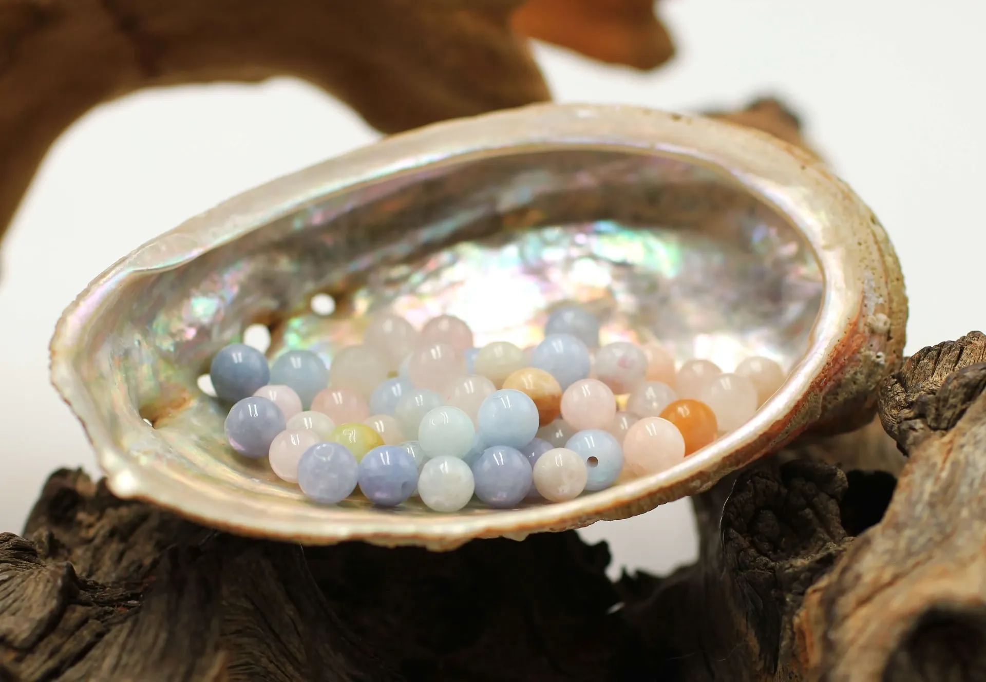 Perle 6mm en Triple Béryls