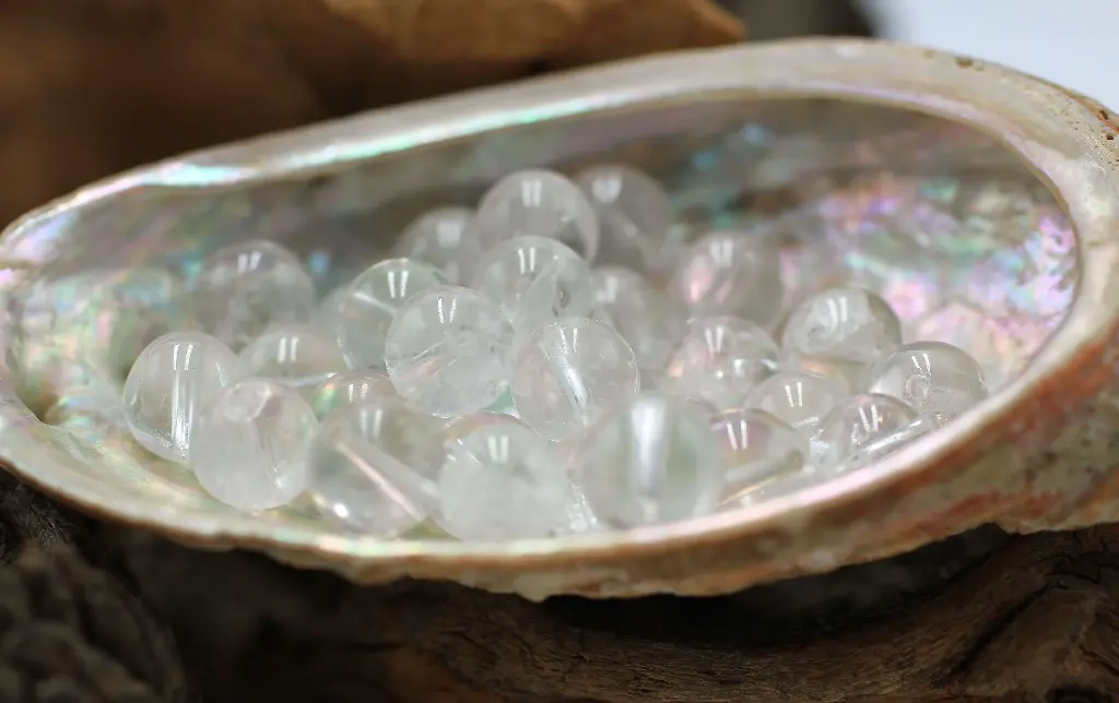 Perle 10mm en Cristal de roche