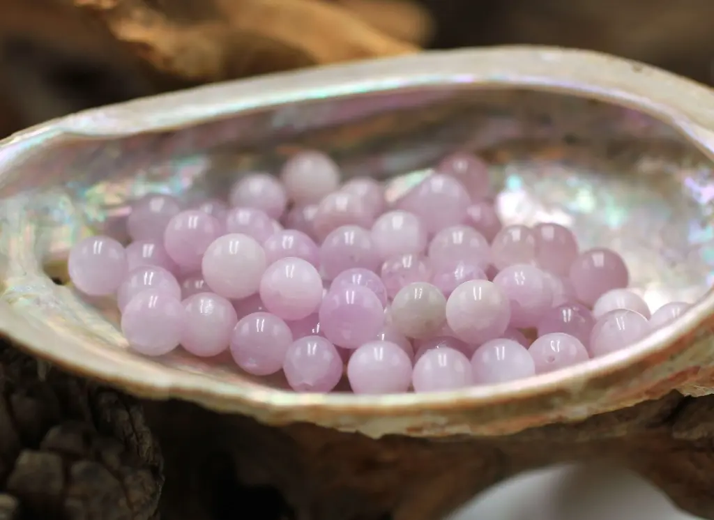 Perle 6mm en Kunzite rose