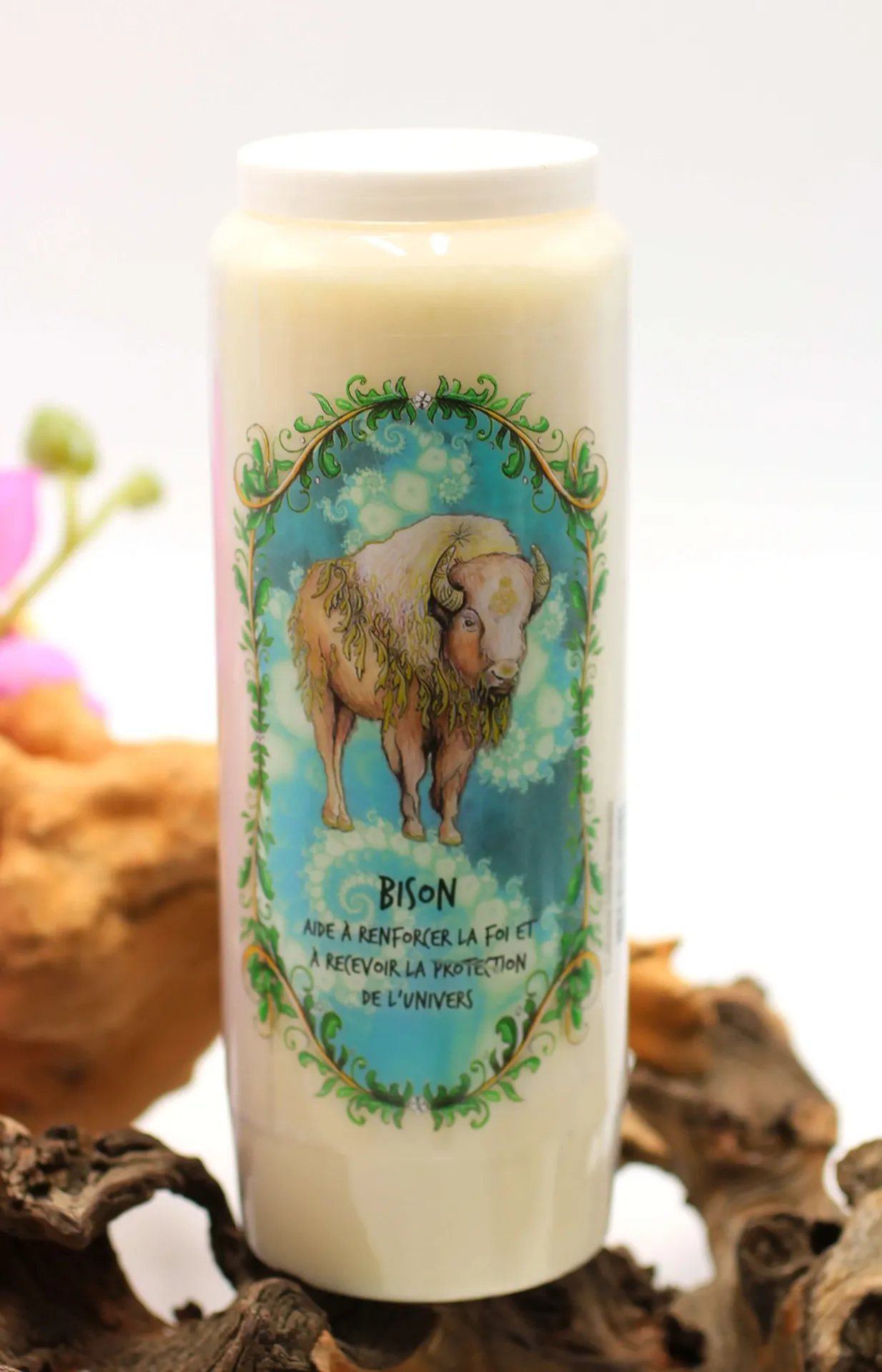 Bougie neuvaine Bison