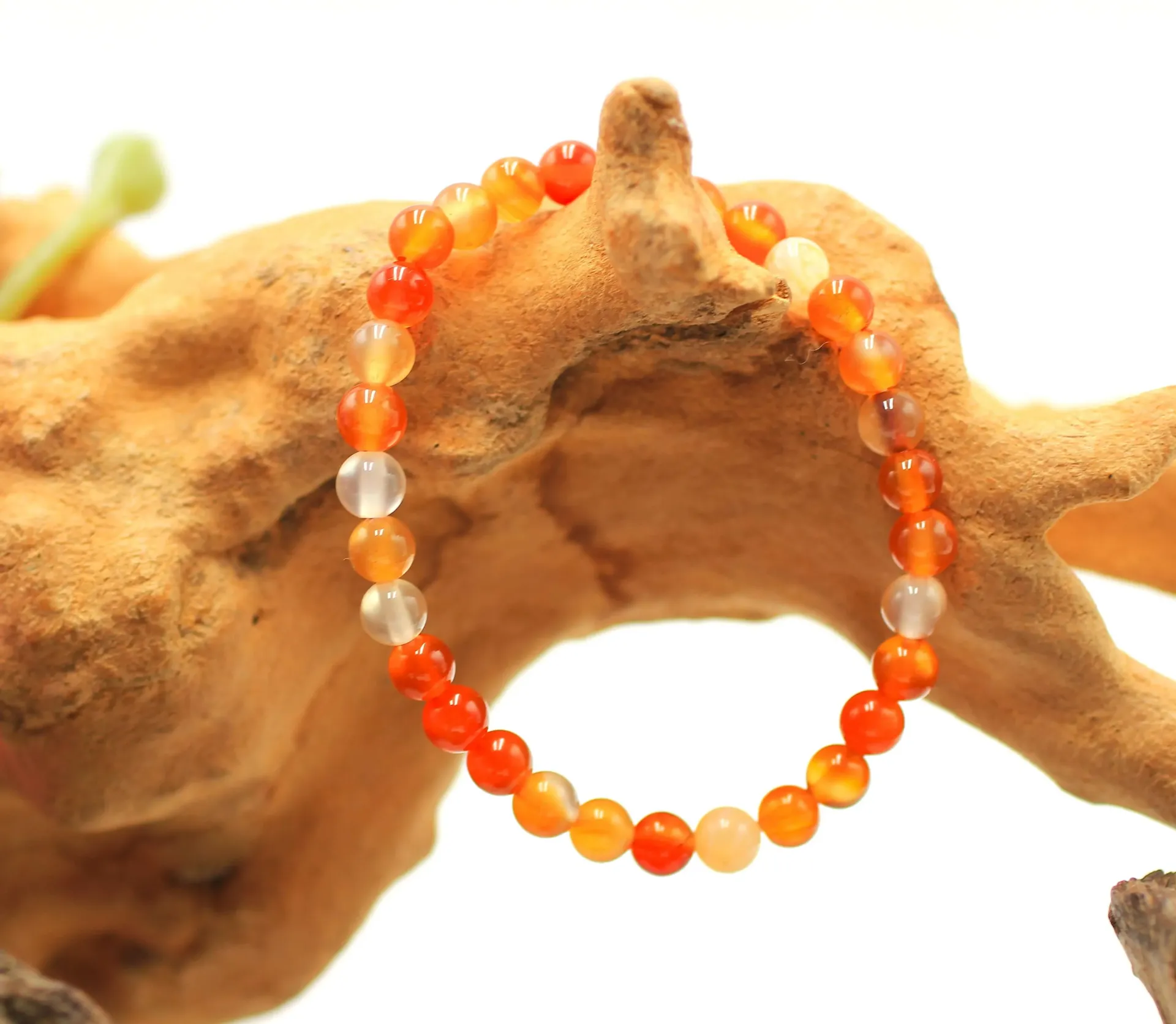 Bracelet en perles 6mm en Cornaline