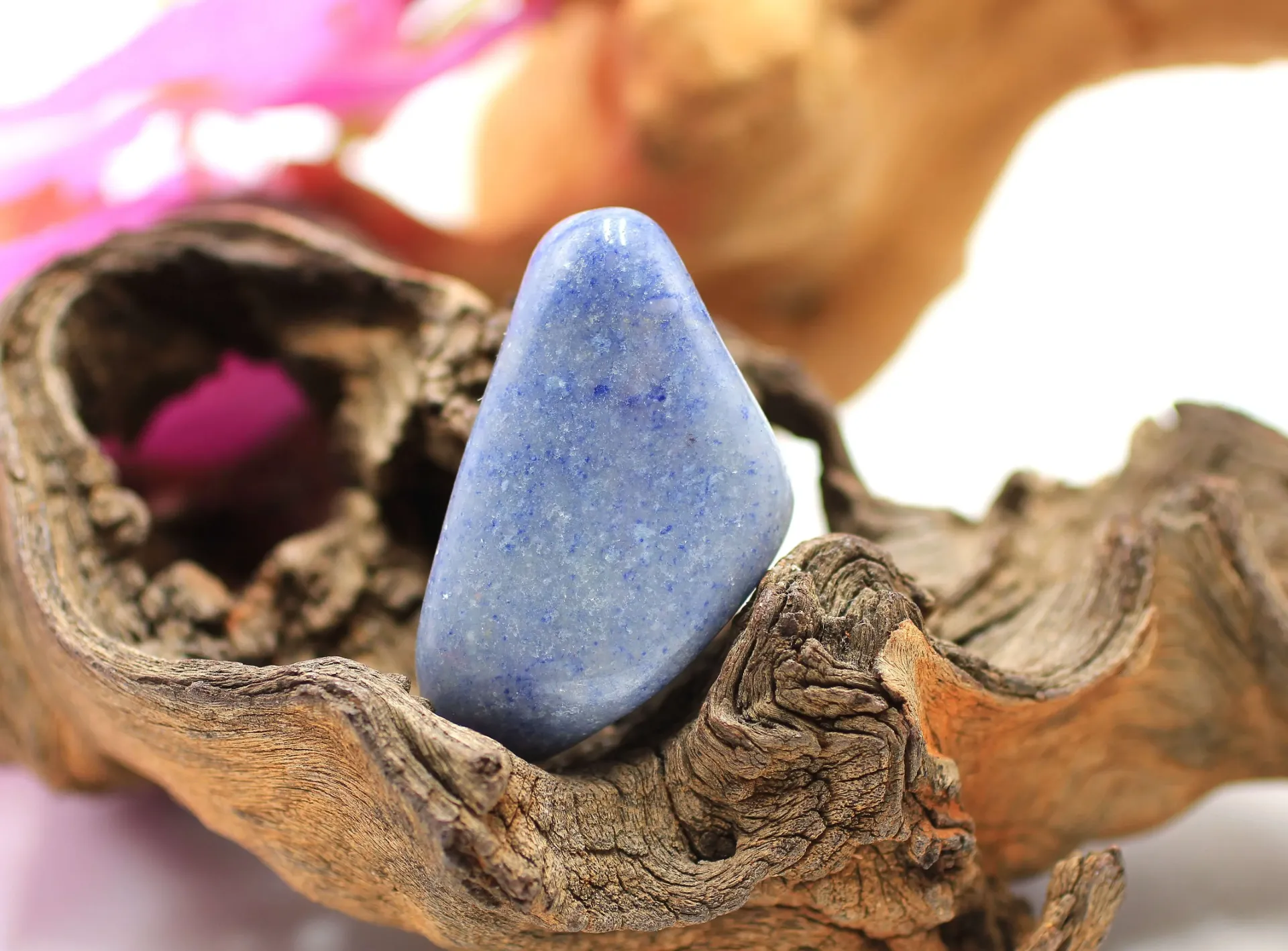 Quartz bleu roulé
