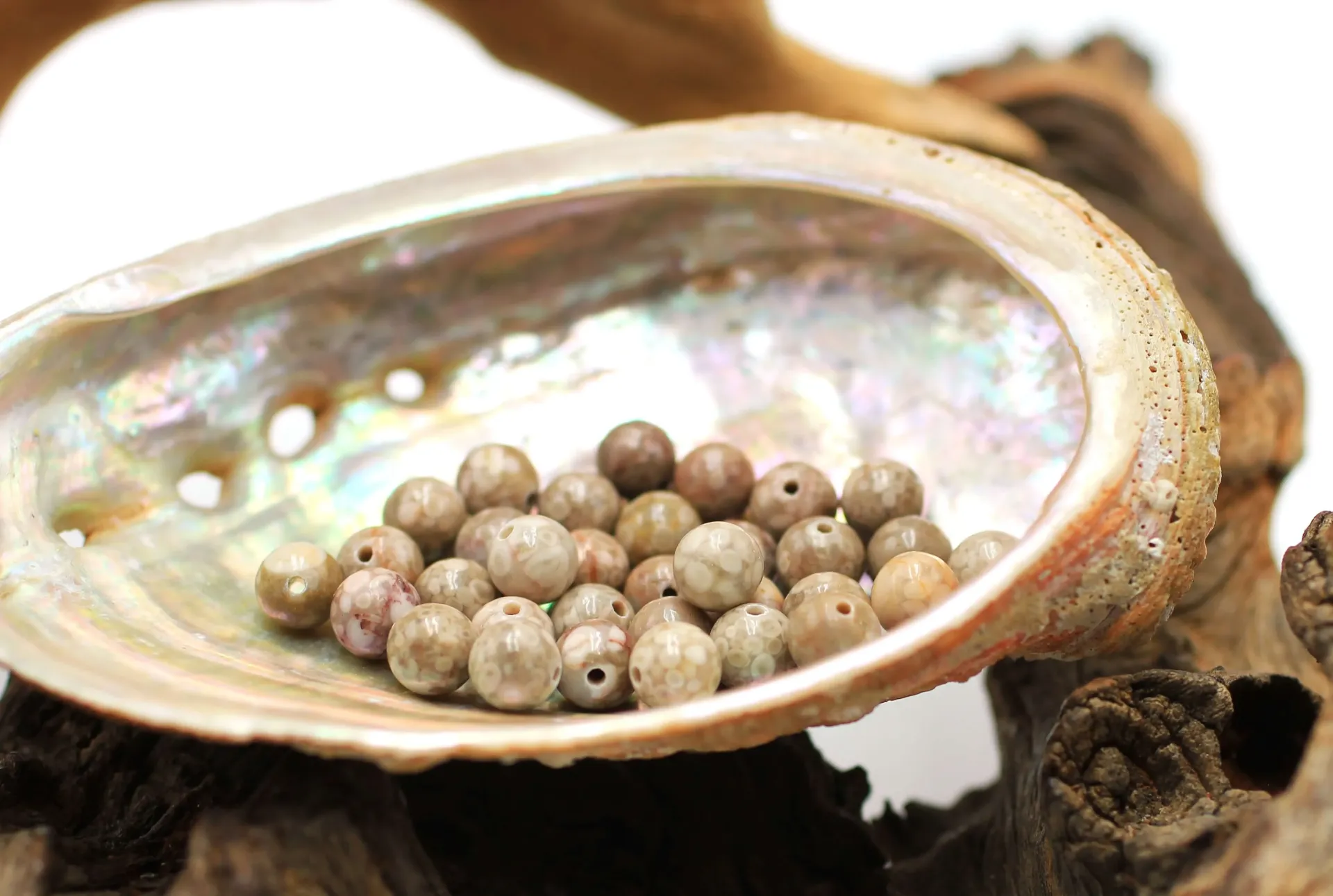 Perle 6mm en Agate turitelle