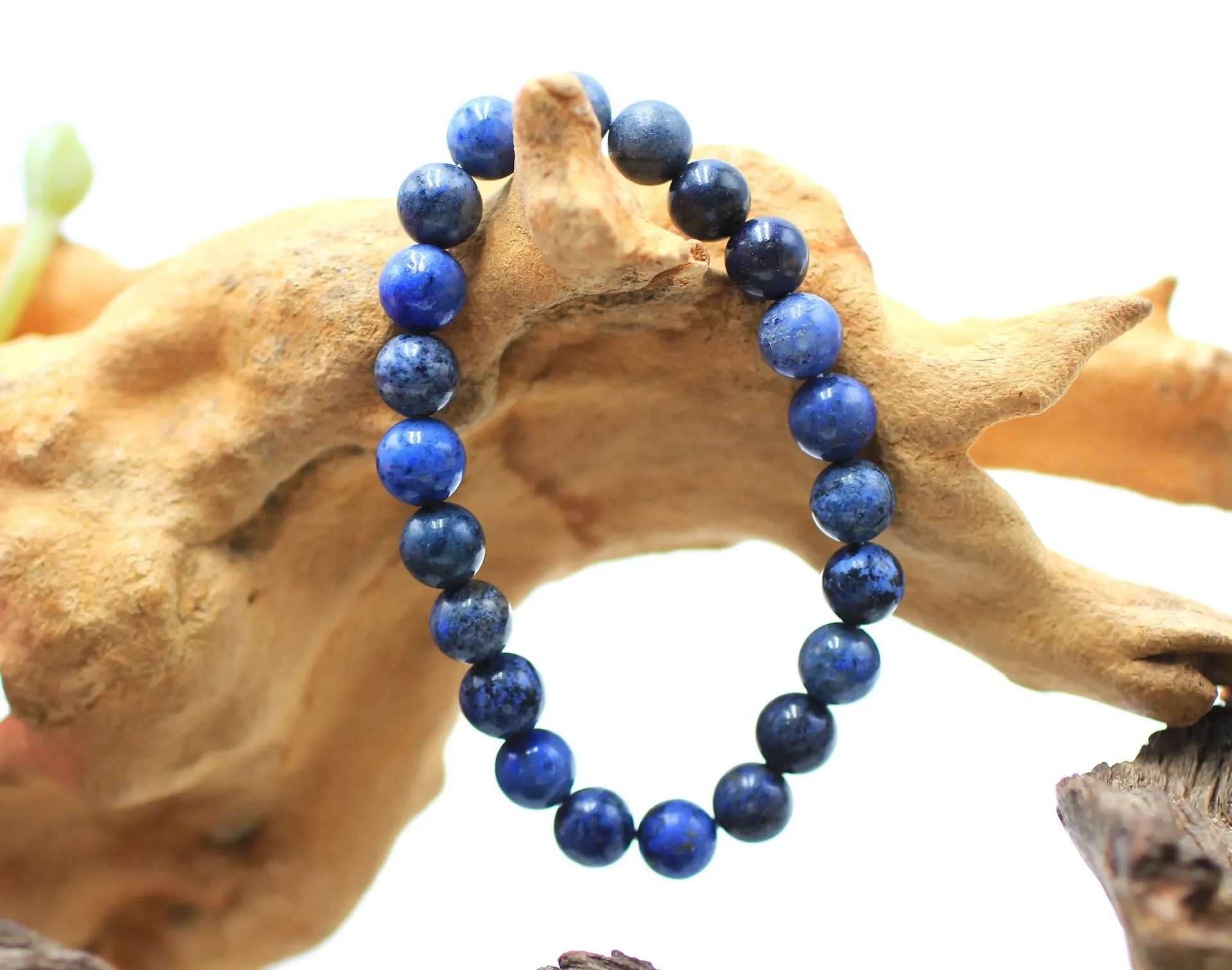Bracelet en perles 8mm en Dumortiérite