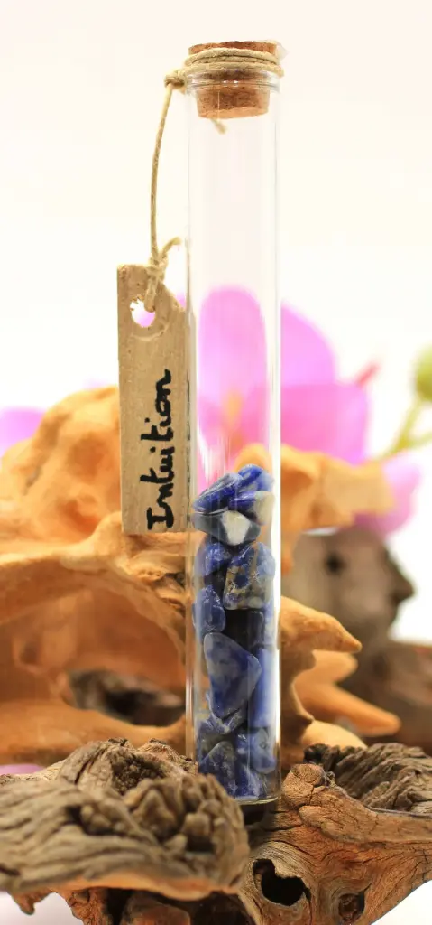 Fiole programmée énergétiquement en Sodalite "Intuition"