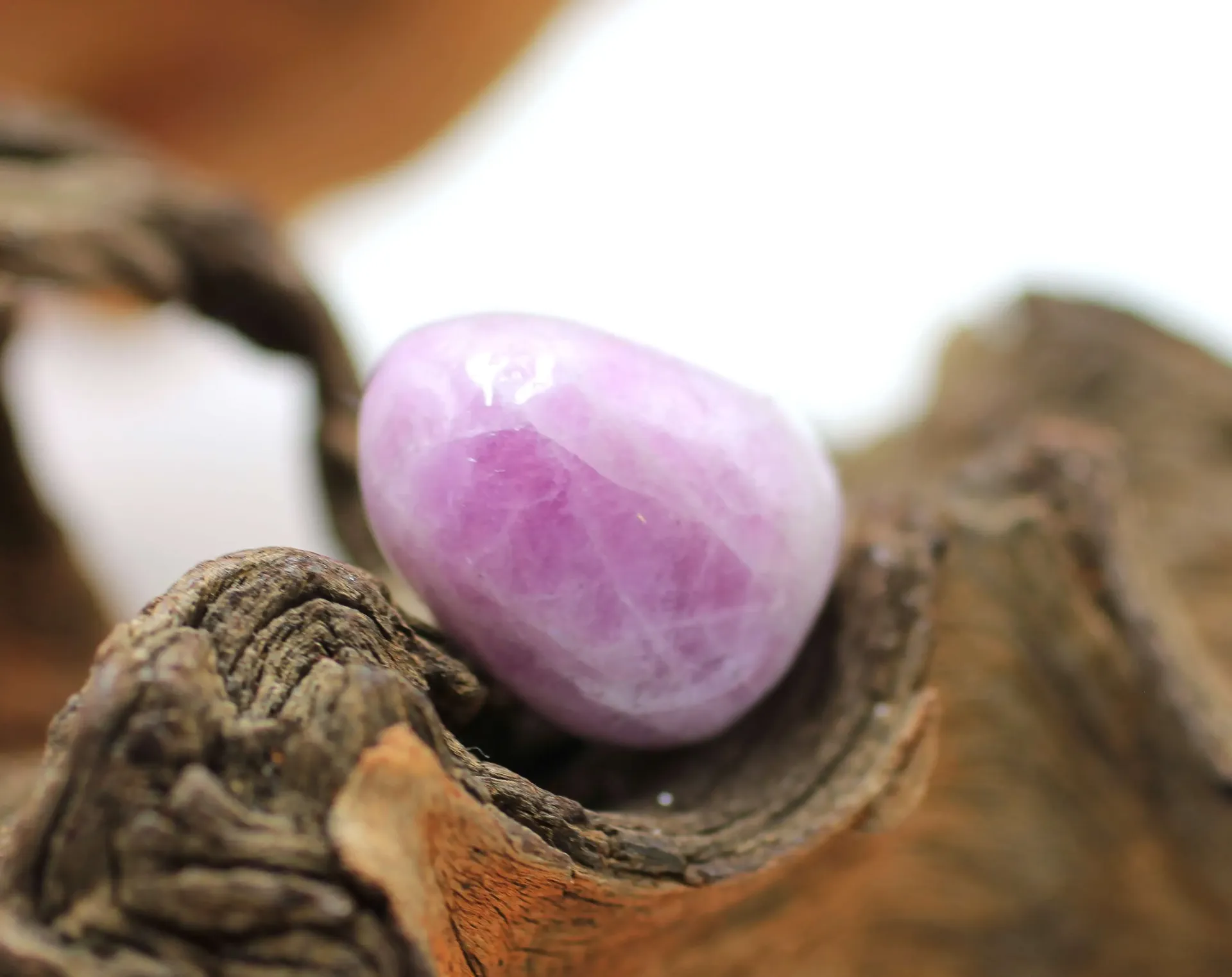 Kunzite rose roulée