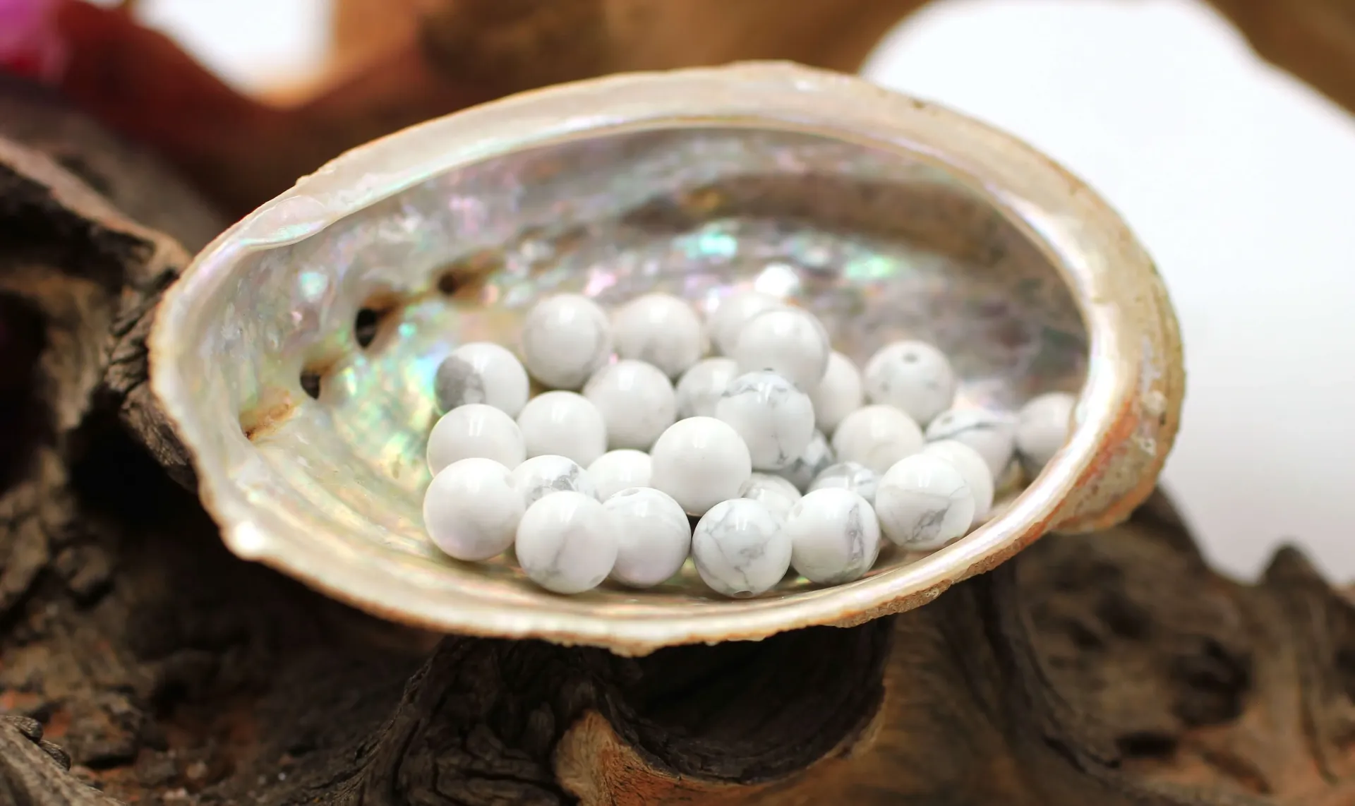 Perle 8mm en Howlite