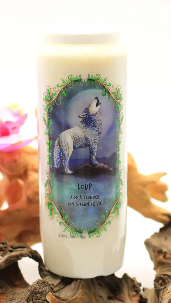 Bougie neuvaine Loup
