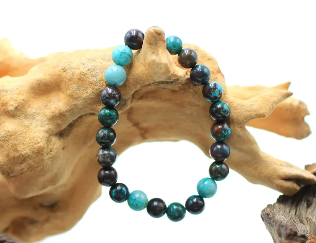 Bracelet en perles 8mm en Chrysocolle