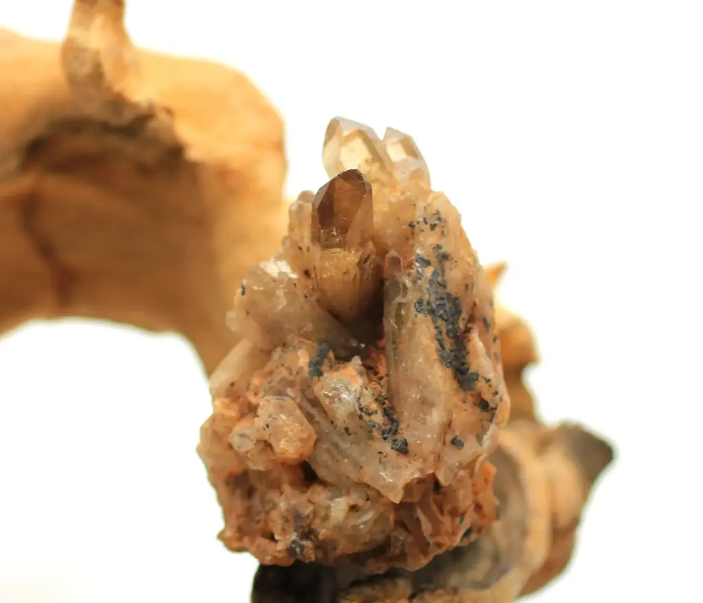 Druse en Citrine naturelle fumée