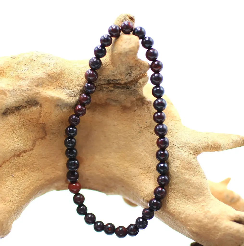 Bracelet en perles 4mm en Jaspe breschia