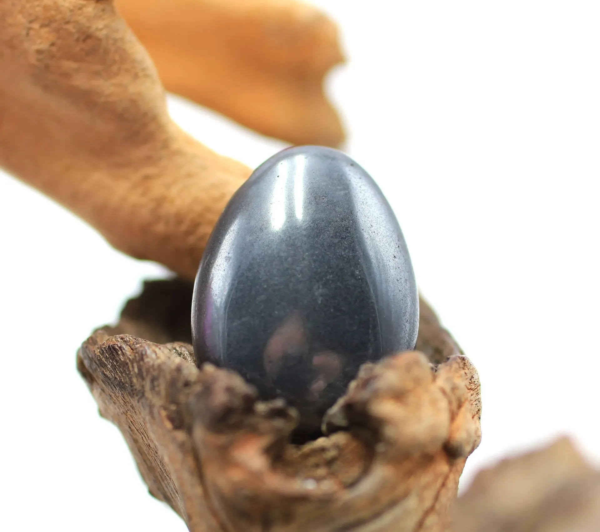 Pendentif foré en Hématite