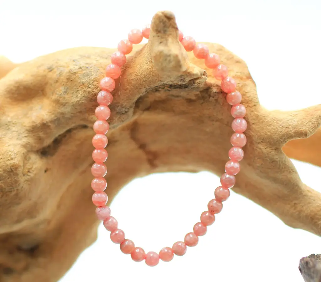 Bracelet en perles 4mm en Rhodochrosite