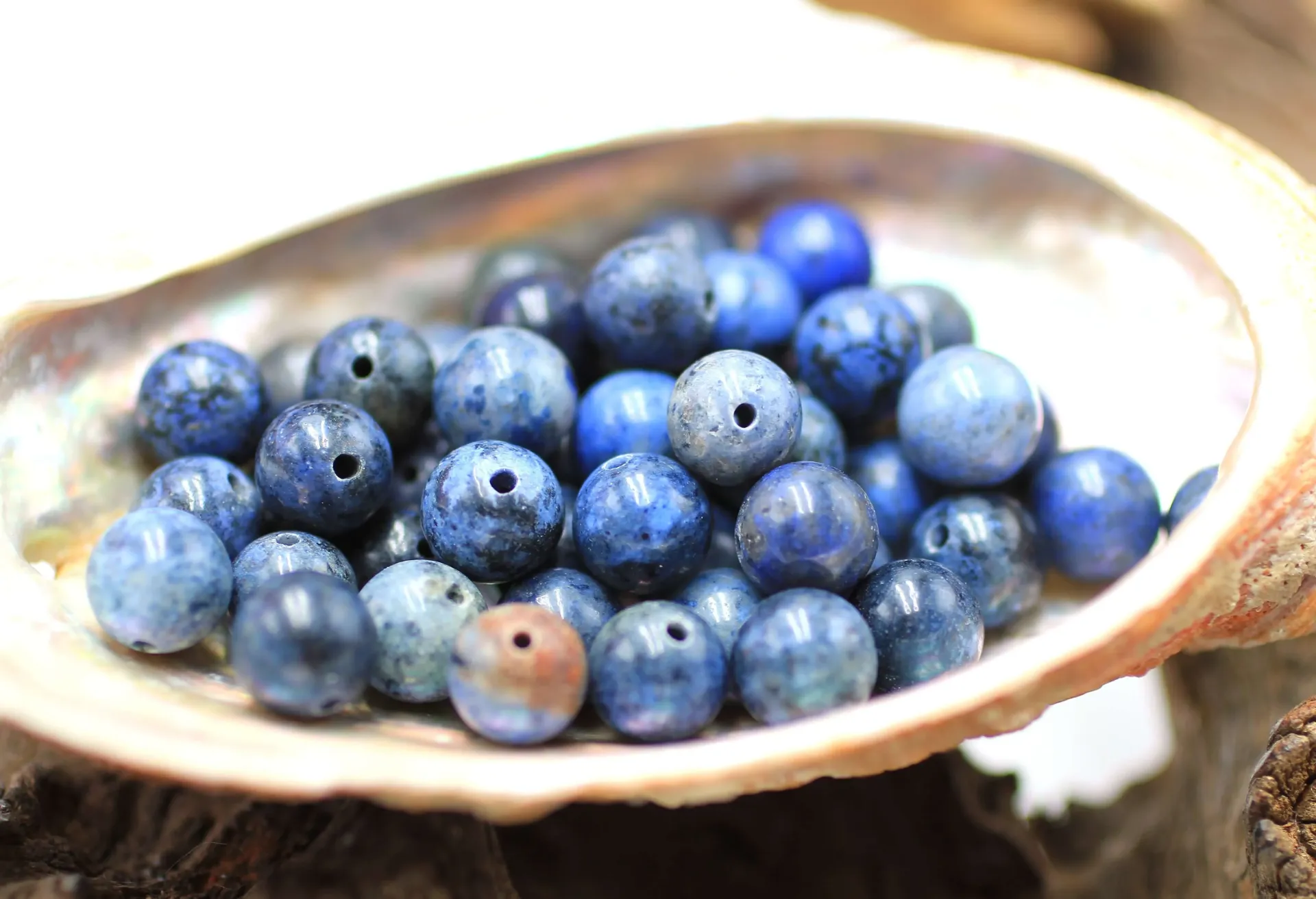 Perle 8mm en Dumortiérite