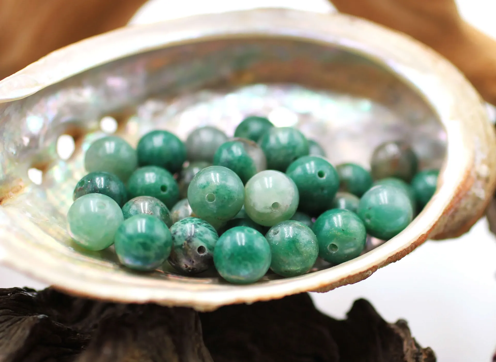 Perle 8mm en Budstone