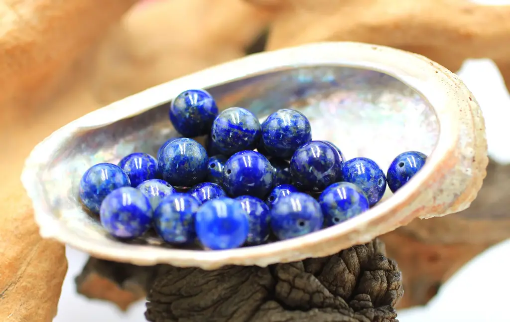 Perle 10mm en Lapis-lazuli