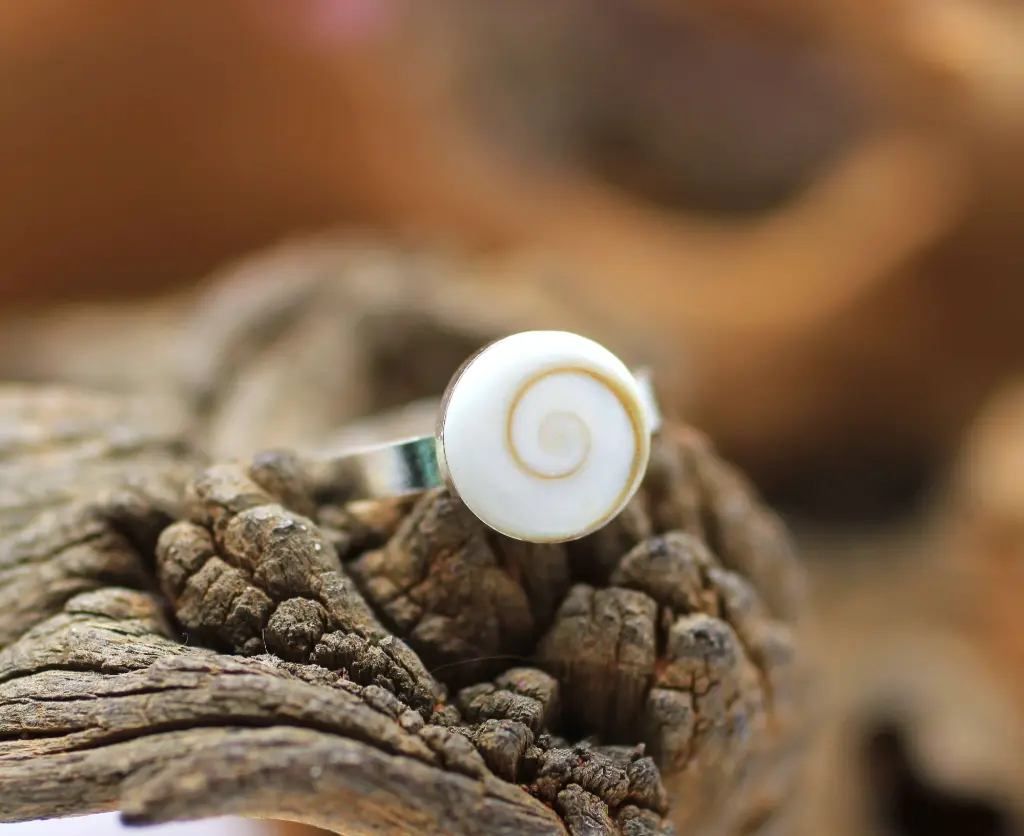 Bague réglable en Argent 925 et en Œil de Sainte Lucie