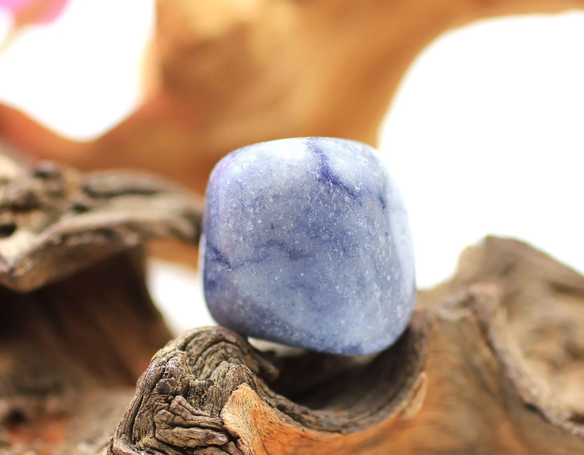 Quartz bleu roulé