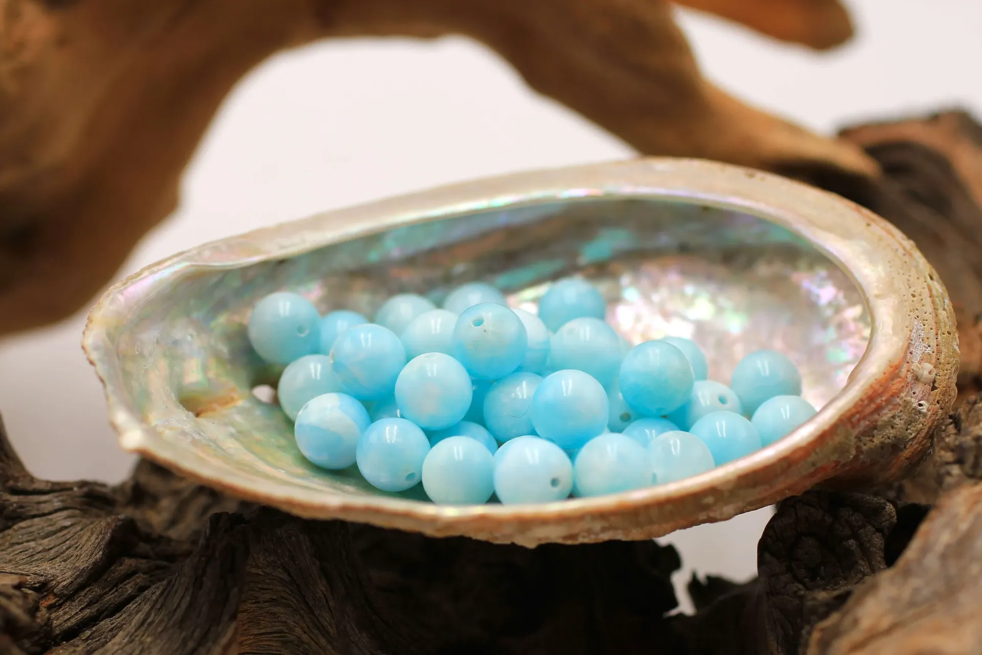 Perle 8mm en Hémimorphite