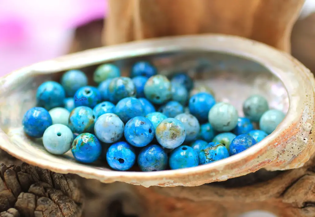 Perle 8mm en Opale bleue