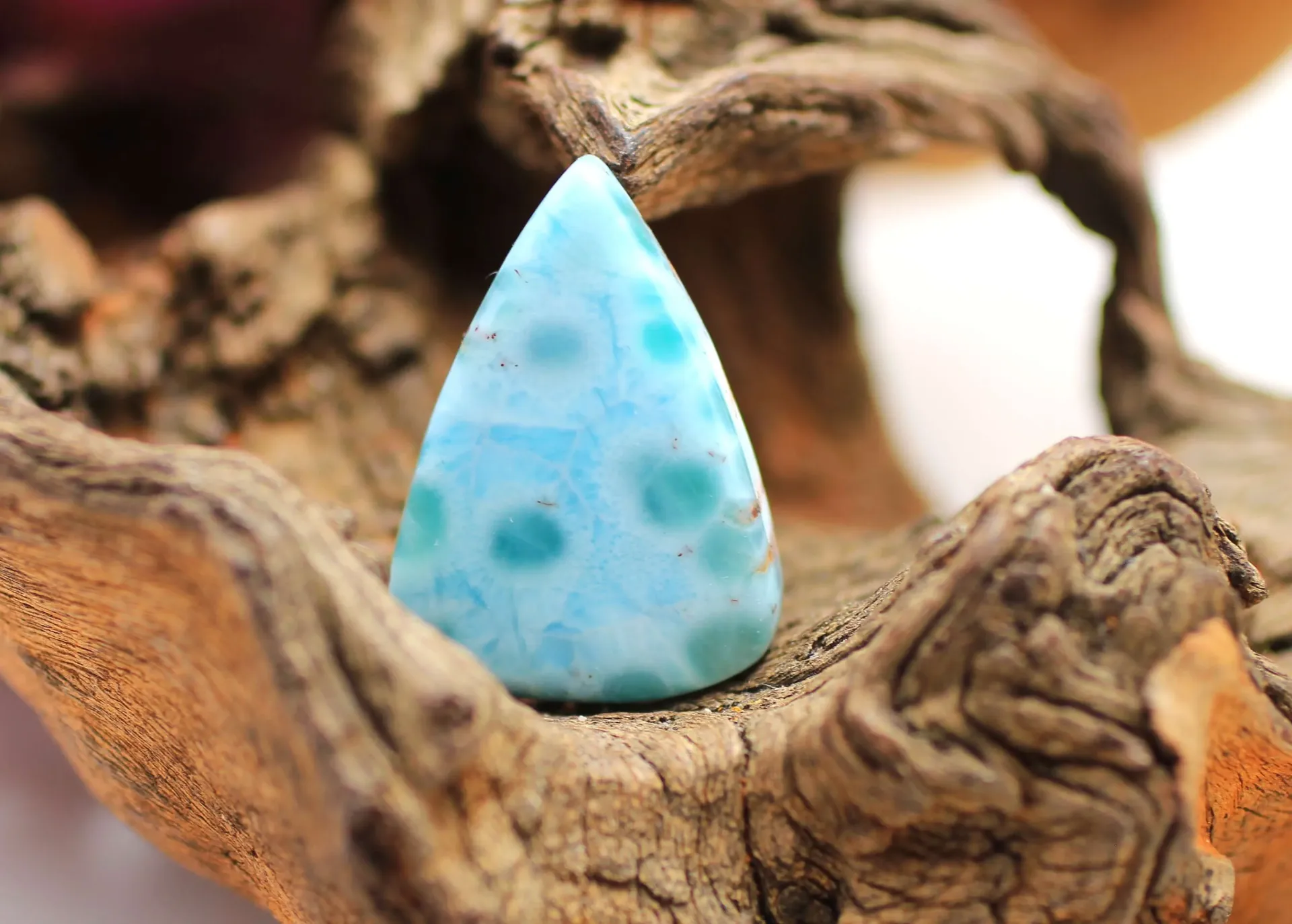 Cabochon en Larimar