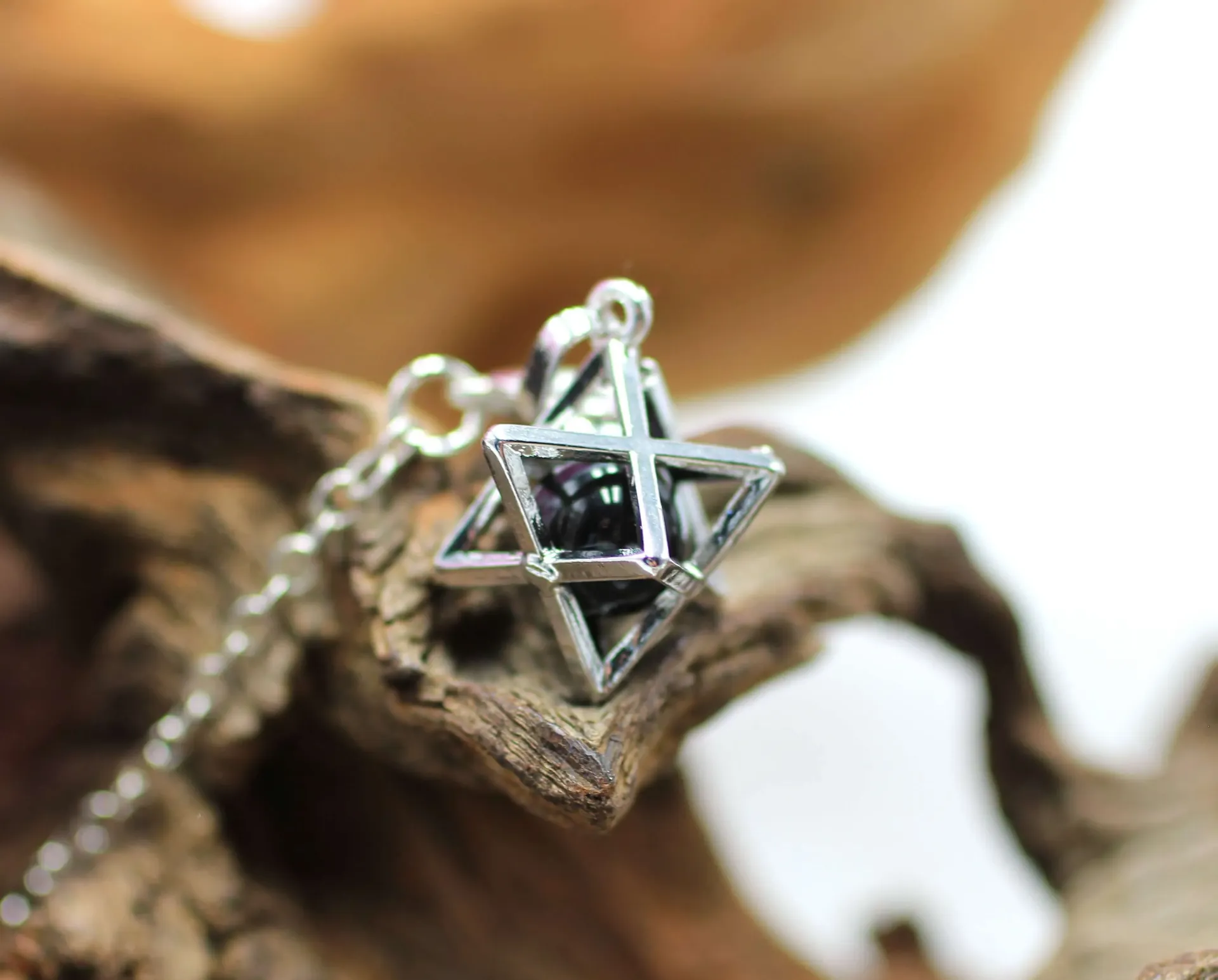 Pendule Merkhaba en Onyx noir