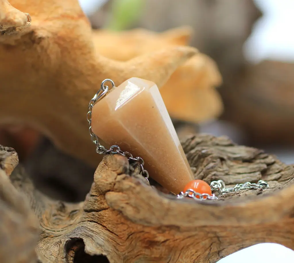 Pendule en Aventurine pêche