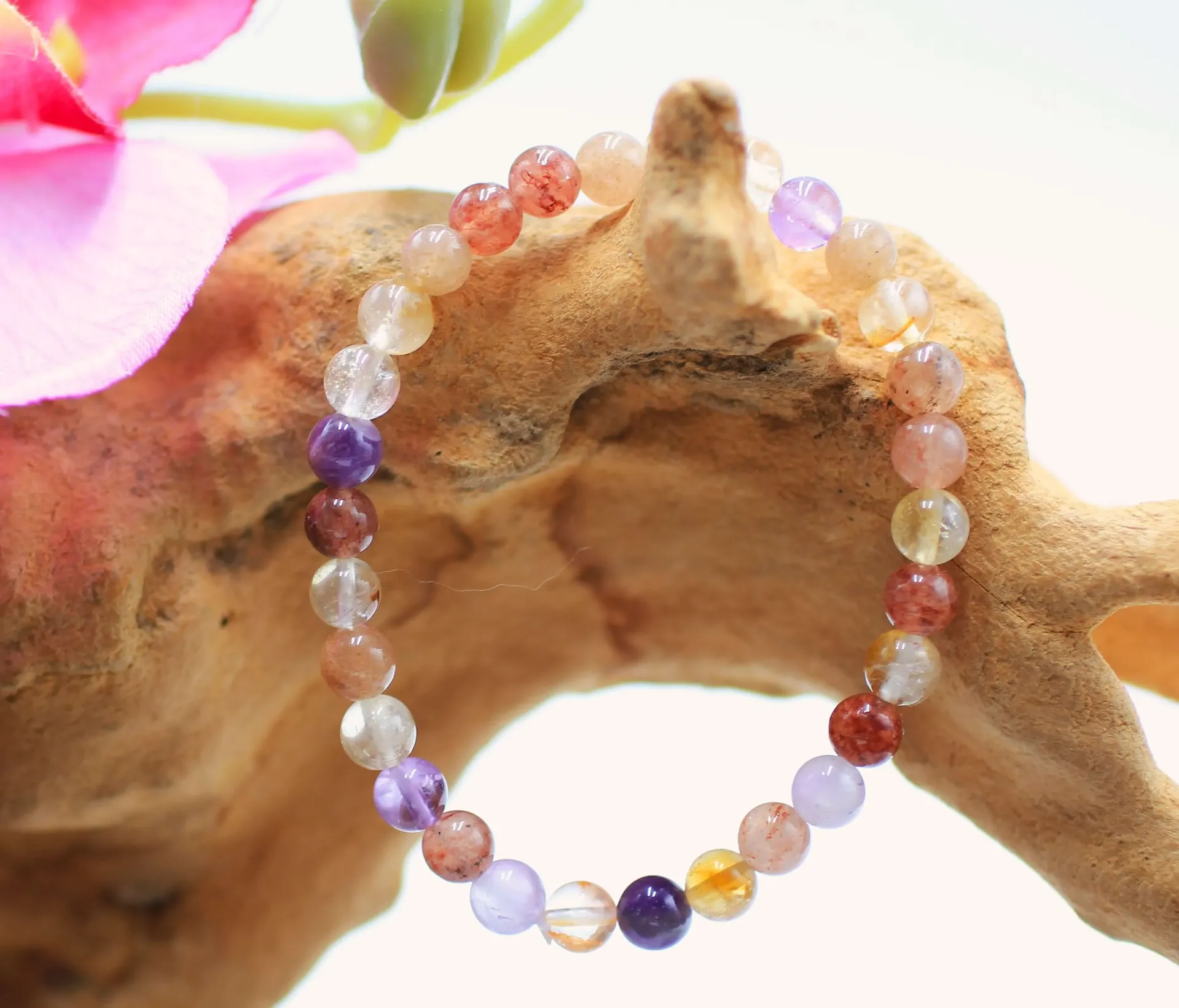 Bracelet en perles 6mm en Auralite 23