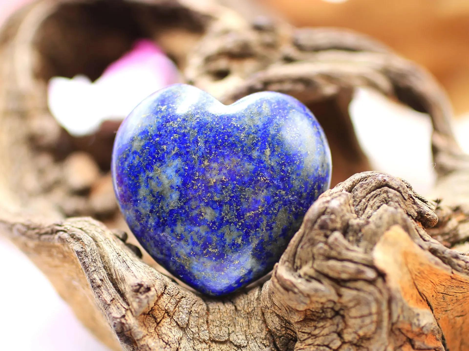 Coeur en Lapis-lazuli