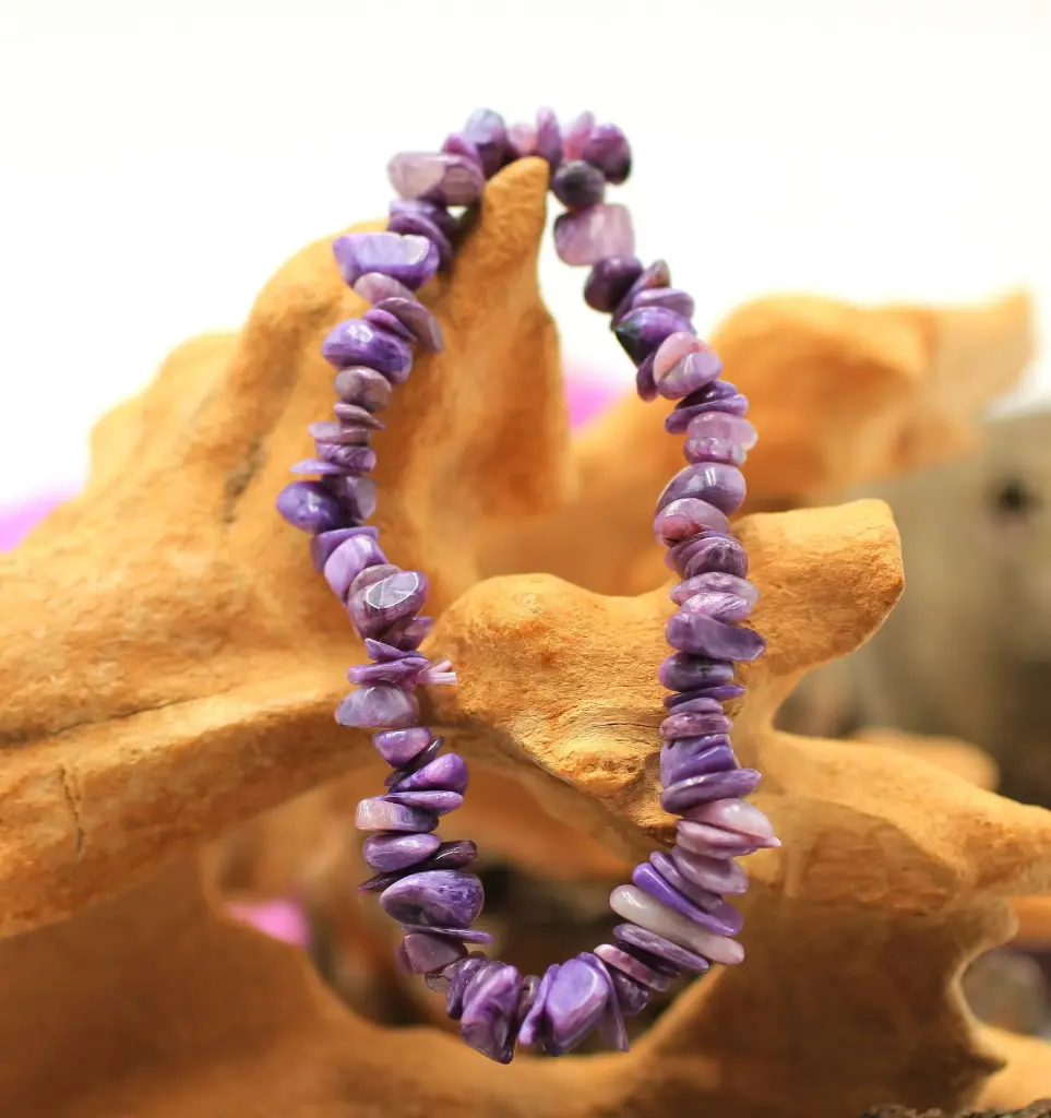 Bracelet baroque en Charoïte