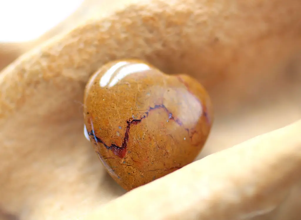 Cœur en Jaspe océan