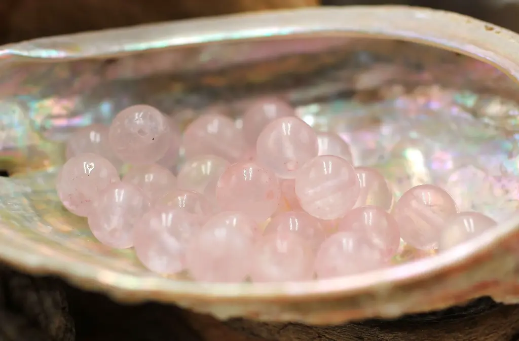 Perle 8mm en Quartz rose