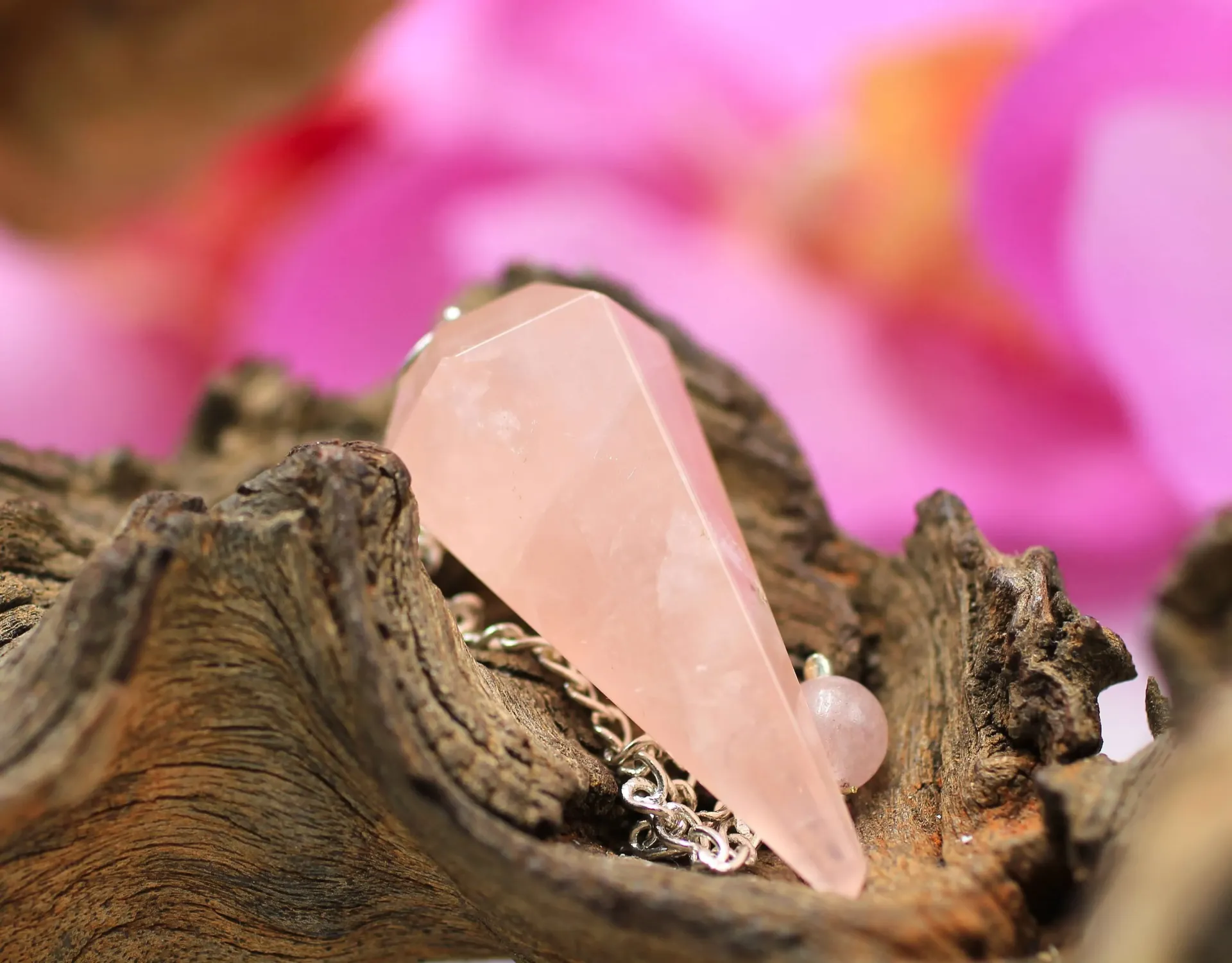 Pendule en Quartz rose