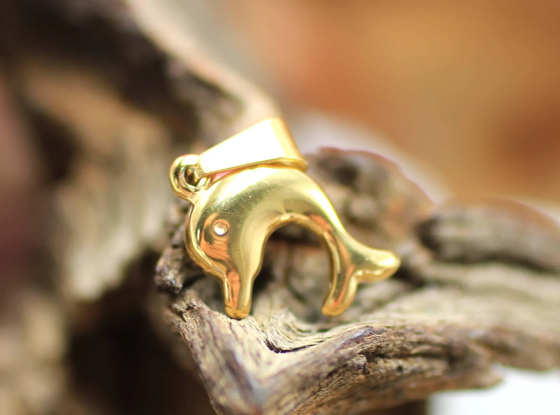 Pendentif dauphin en Acier inoxydable