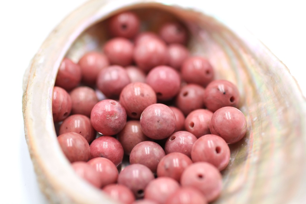 Perle 8mm en Rhodonite rose