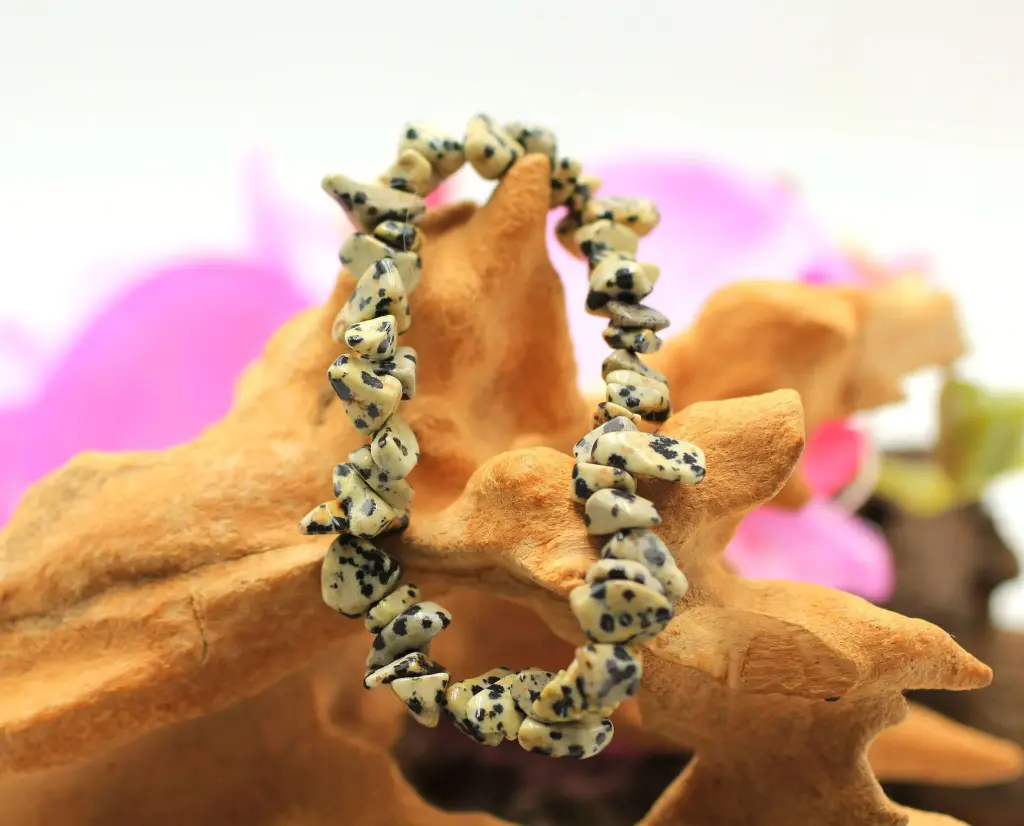 Bracelet baroque en Jaspe dalmatien