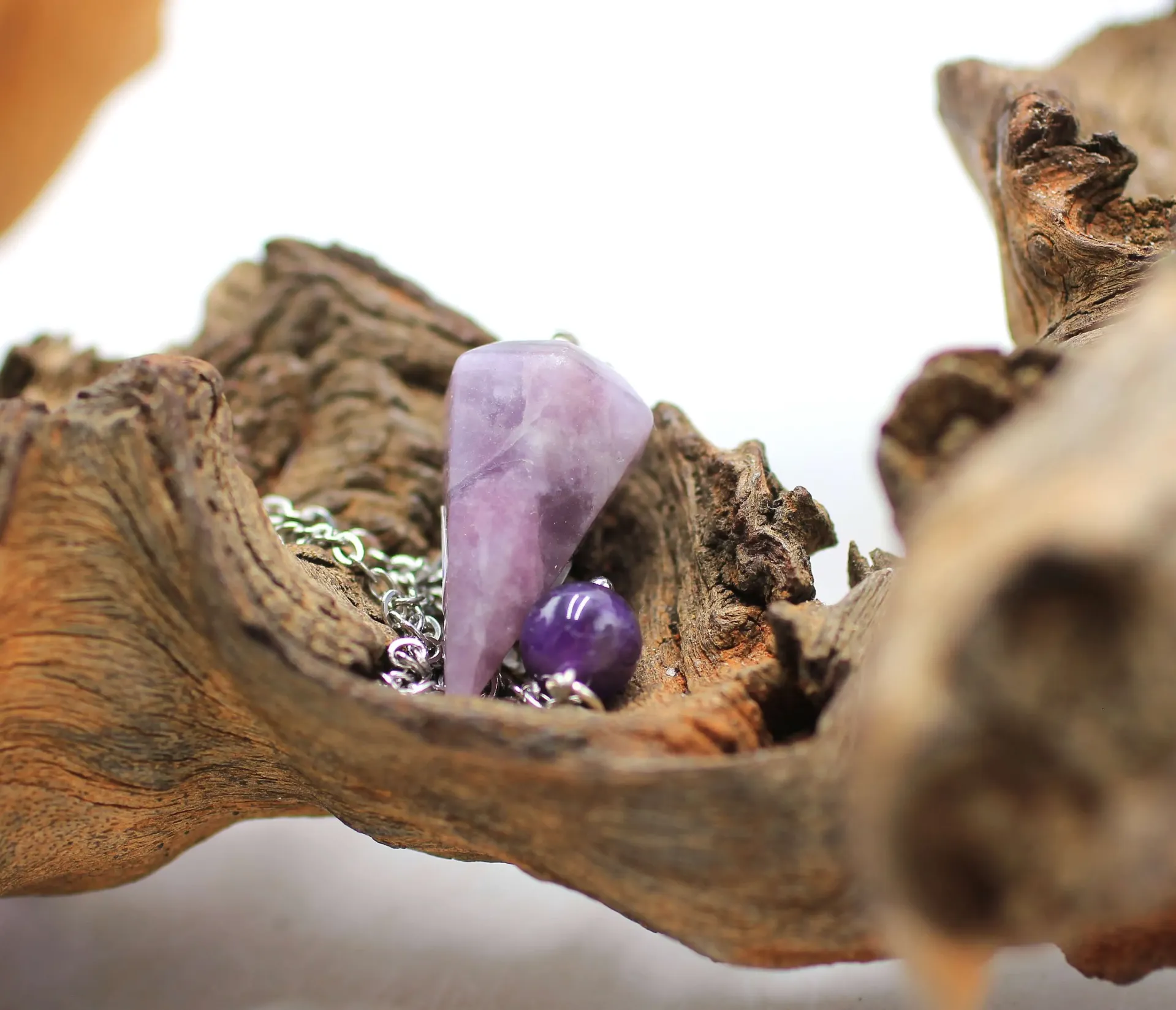 Pendule en Lépidolite