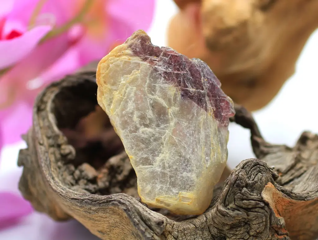 Tranche brut en Mica et Lépidolite