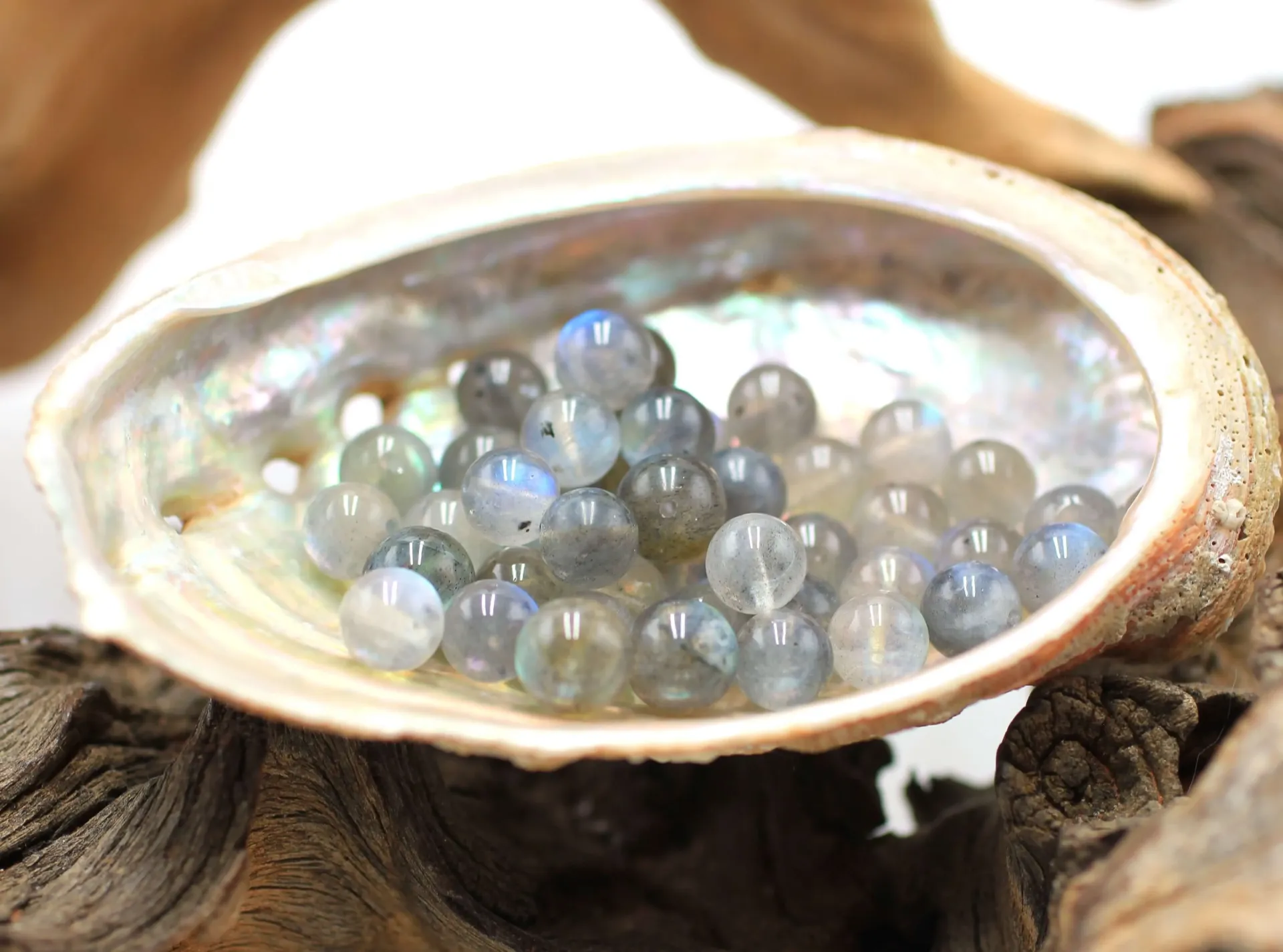 Perle 8mm en Labradorite
