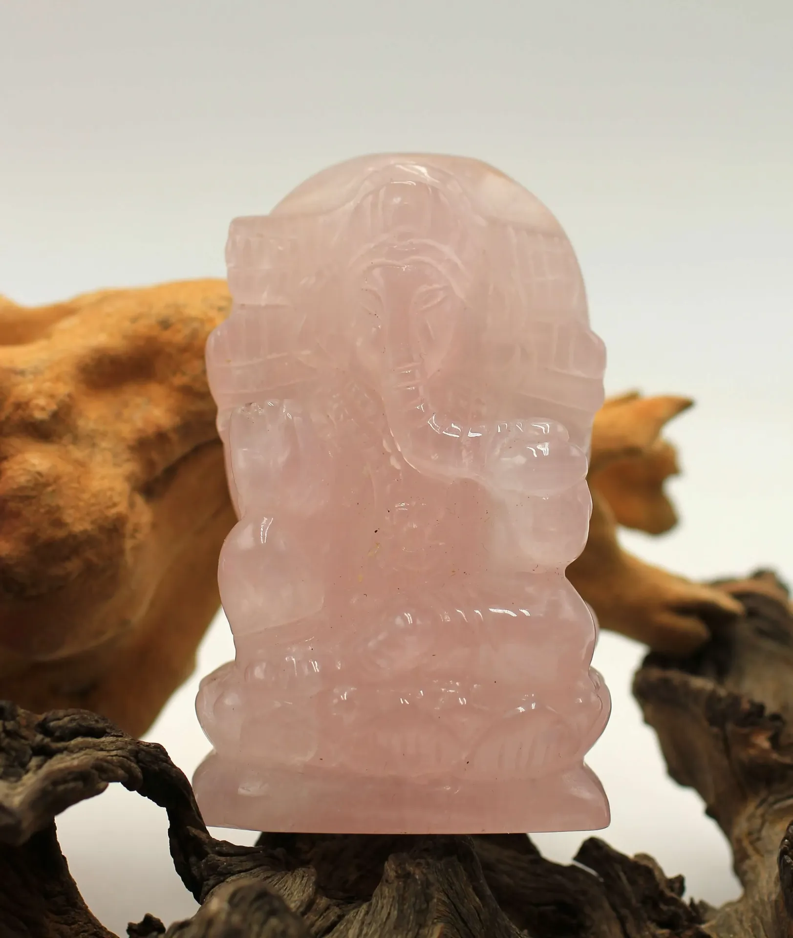 Ganesh en Quartz rose