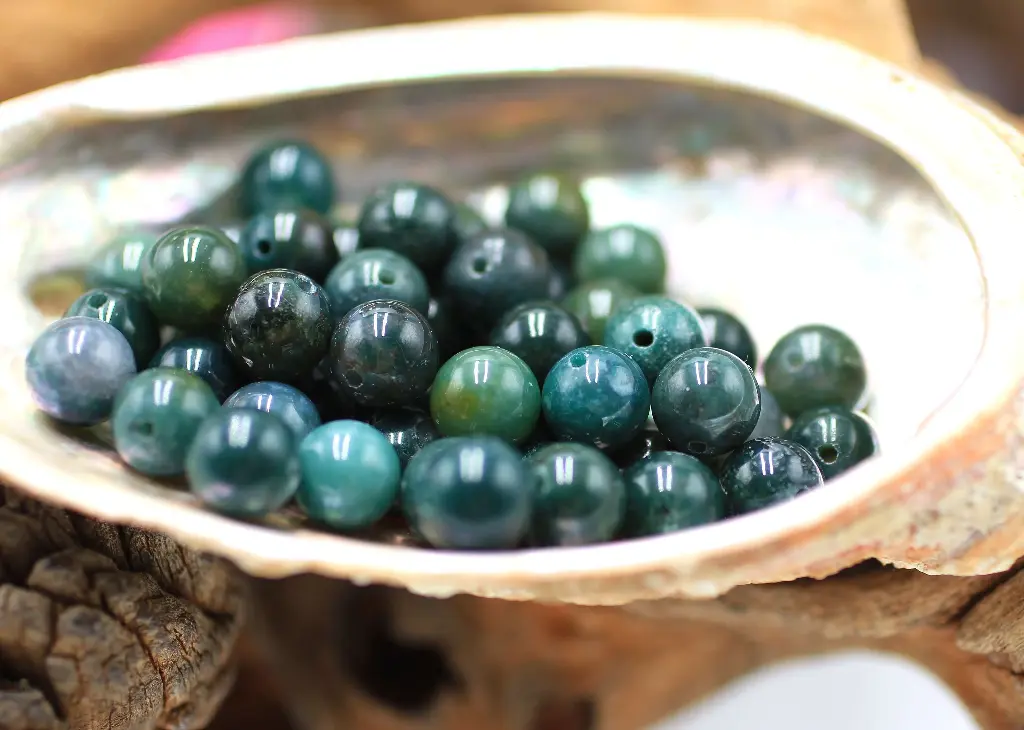 Perle 8mm en Agate mousse