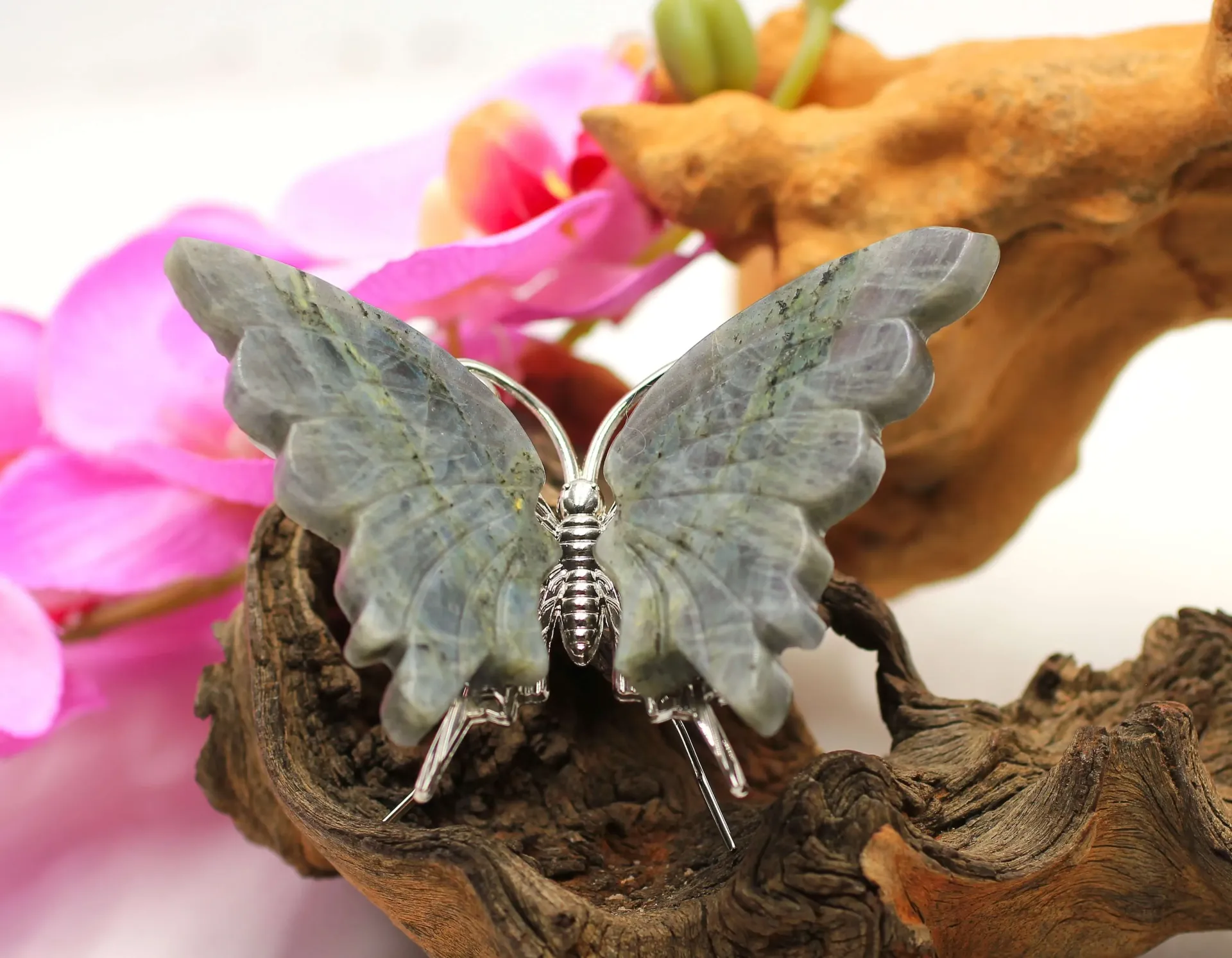 Papillon en Labradorite
