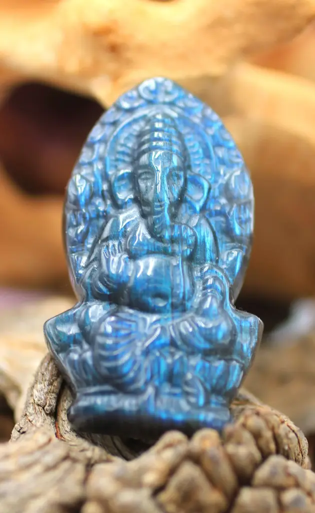 Ganesh en Labradorite